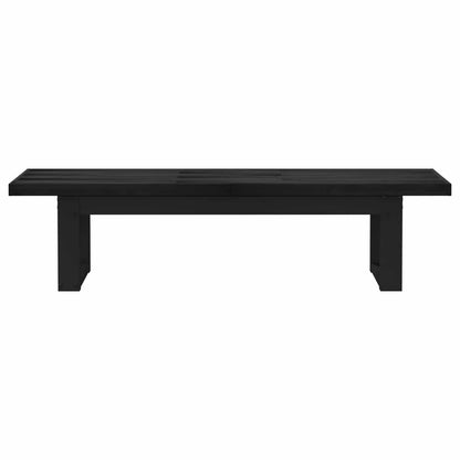 Dining Bench NOAIN 160 x 41 x 45 cm Solid Pine Wood Black