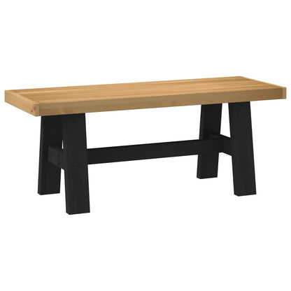 Dining Bench NOAIN 120 x 41 x 45 cm Solid Pine Wood Natural