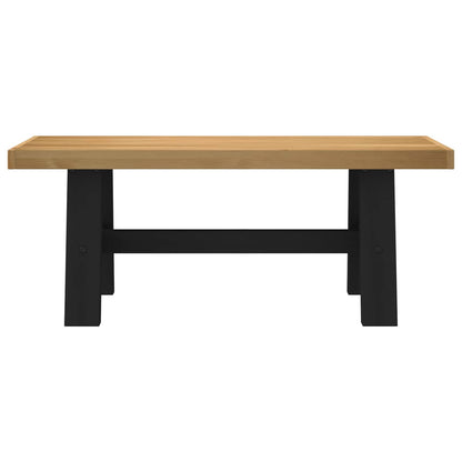 Dining Bench NOAIN 120 x 41 x 45 cm Solid Pine Wood Natural