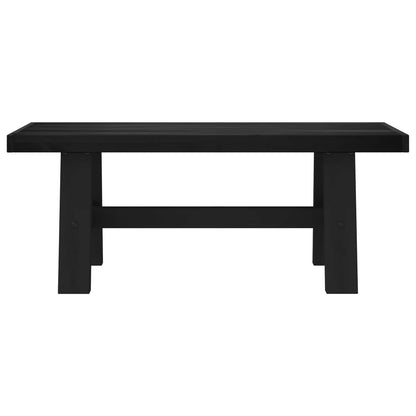 Dining Bench NOAIN 120 x 41 x 45 cm Solid Pine Wood Black