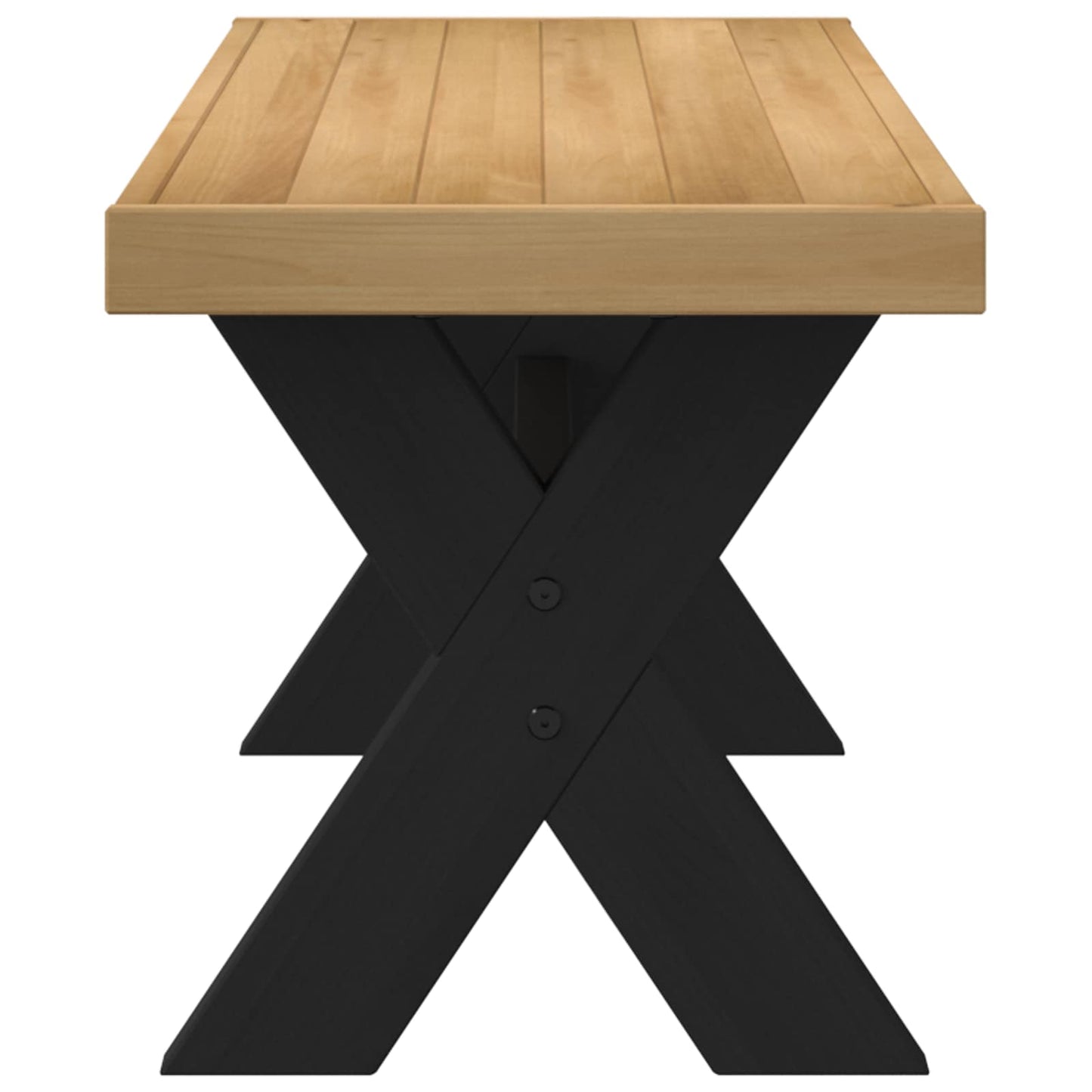 Dining Bench NOAIN 120 x 41 x 45 cm Solid Pine Wood Natural