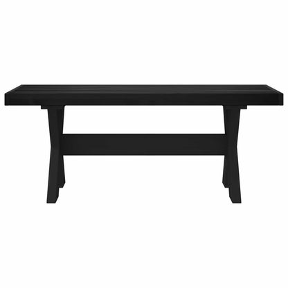 Dining Bench NOAIN 120 x 41 x 45 cm Solid Pine Wood Black