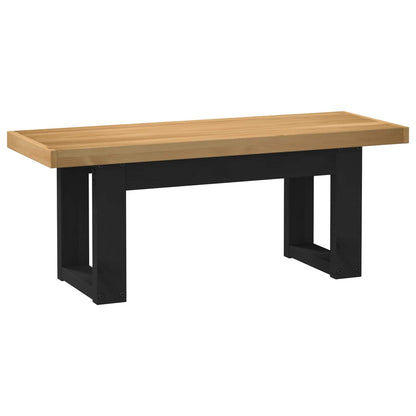 Dining Bench NOAIN 120 x 41 x 45 cm Solid Pine Wood Natural