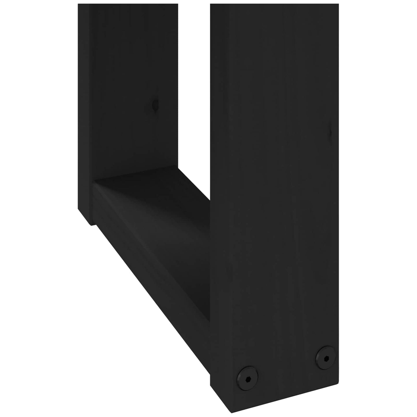 Dining Bench NOAIN 120 x 41 x 45 cm Solid Pine Wood Black