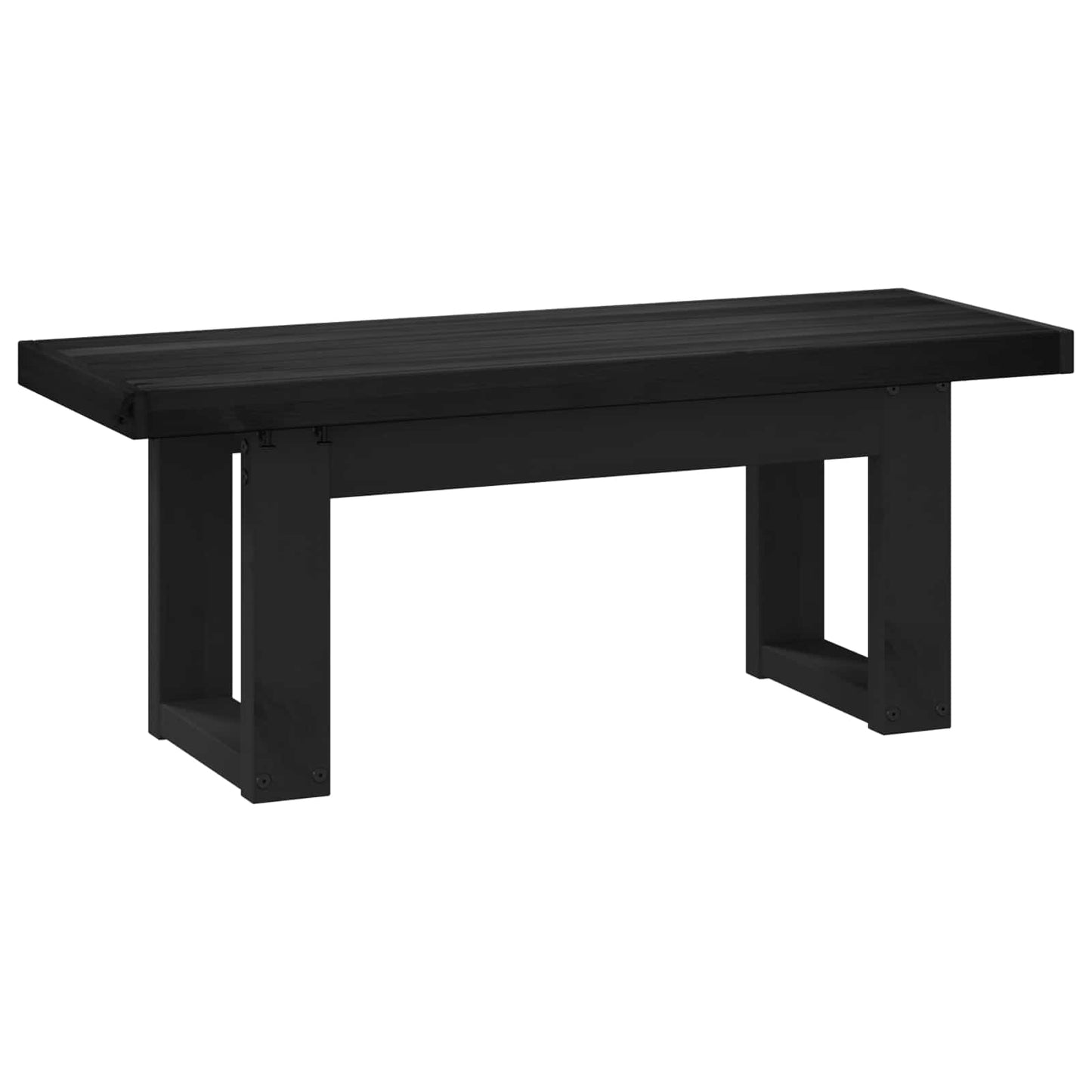 Dining Bench NOAIN 120 x 41 x 45 cm Solid Pine Wood Black