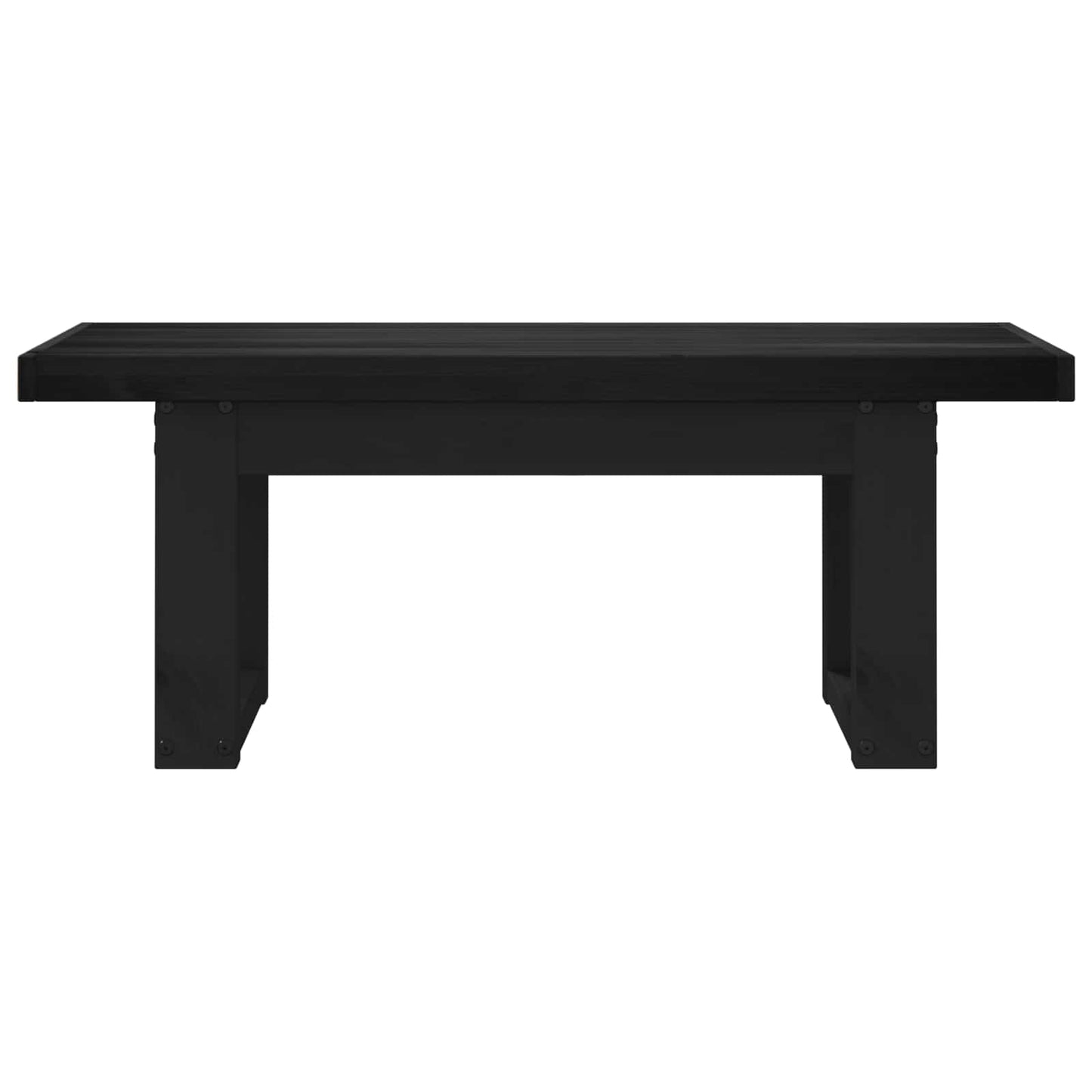 Dining Bench NOAIN 120 x 41 x 45 cm Solid Pine Wood Black