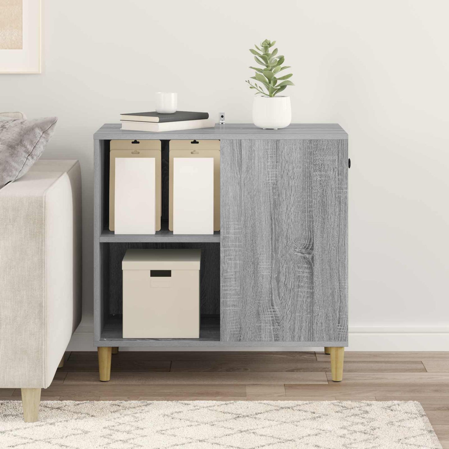 Cat House Grey Sonoma 72 x 42.5 x 70 cm Engineered Wood
