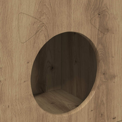 Cat House Artisian Oak 72 x 42.5 x 70 cm Engineered Wood
