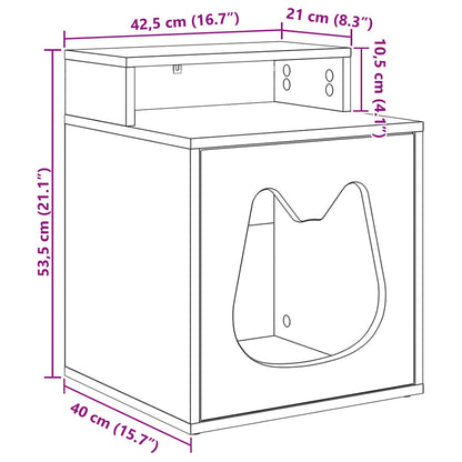 Cat House Concerte 42.5 x 40 x 53.5 cm Engineered Wood