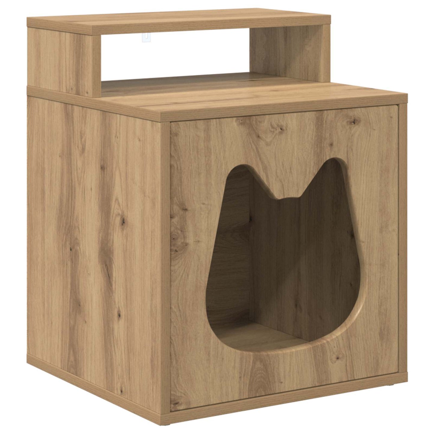 Cat House Artisian Oak 42.5 x 40 x 53.5 cm Engineered Wood