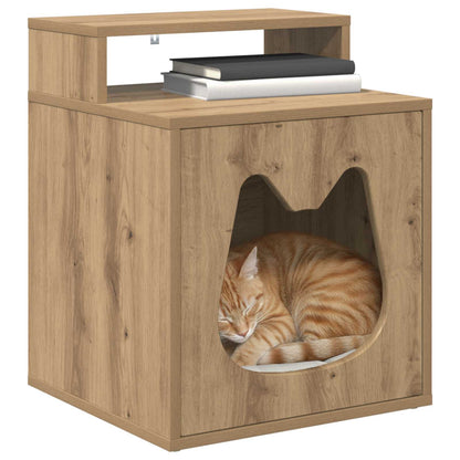 Cat House Artisian Oak 42.5 x 40 x 53.5 cm Engineered Wood
