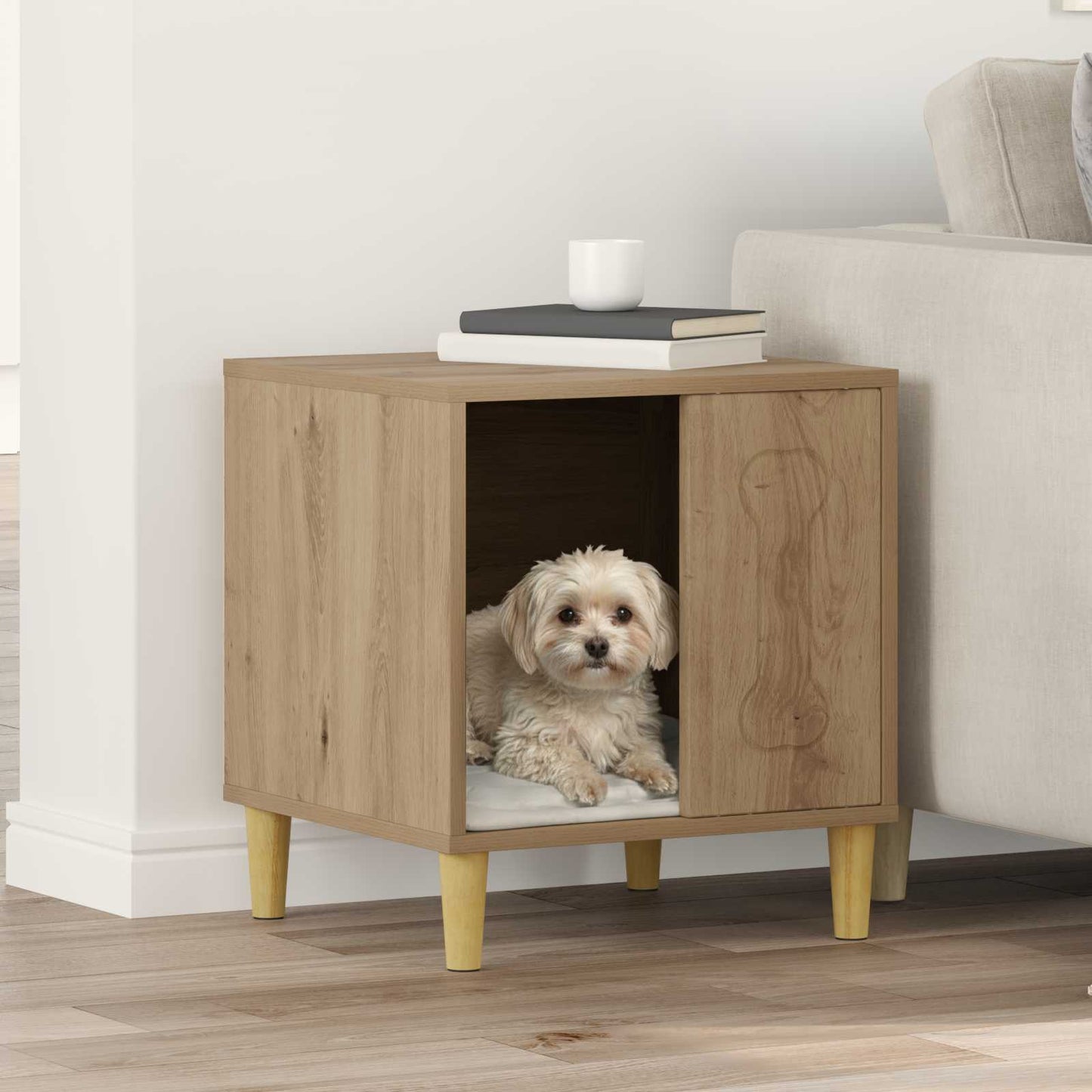 Dog House Artisian Oak 44 x 42 x 49 cm Engineered Wood