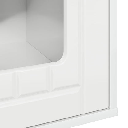 Cat House Gloss White 53 x 52 x 62 cm Engineered Wood