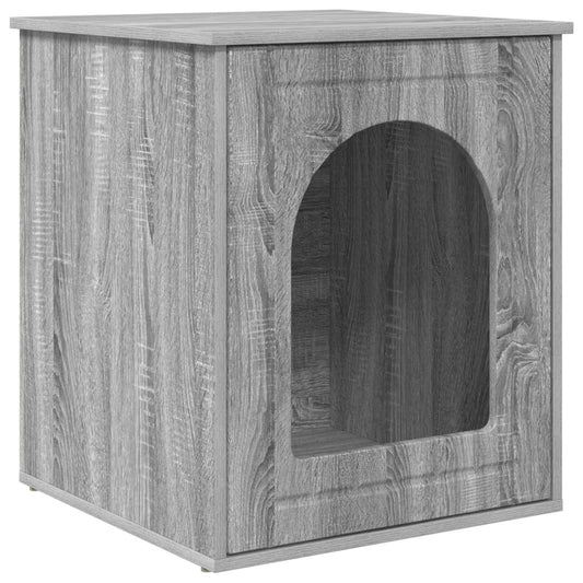 Cat House Grey Sonoma 53 x 52 x 62 cm Engineered Wood