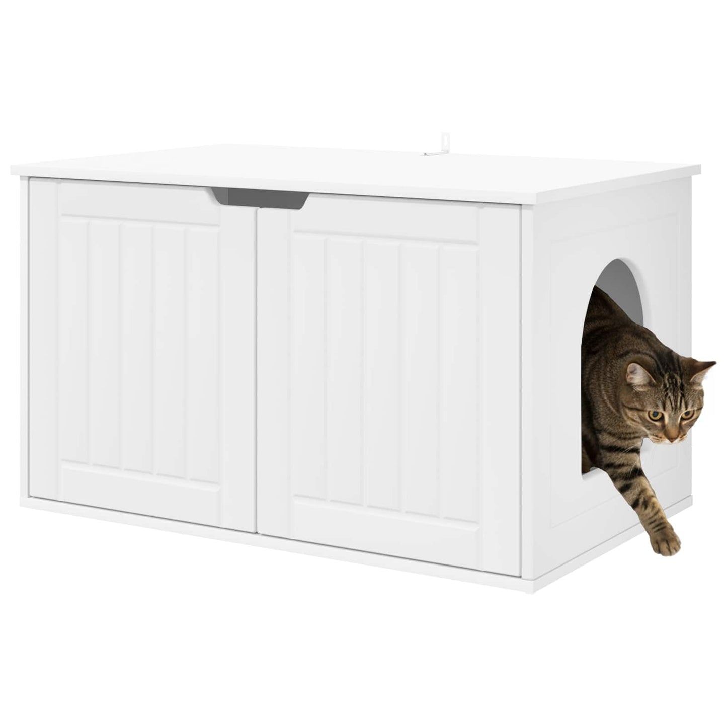 Cat House White 85 x 55 x 50.5 cm Engineered Wood