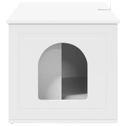 Cat House White 85 x 55 x 50.5 cm Engineered Wood