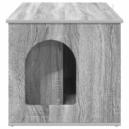 Cat House Grey Sonoma 85 x 55 x 50 cm Engineered Wood