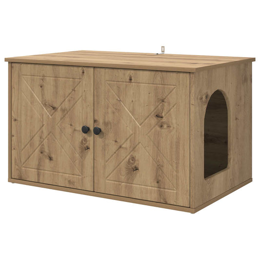 Cat House Artisian Oak 85 x 55 x 50 cm Engineered Wood