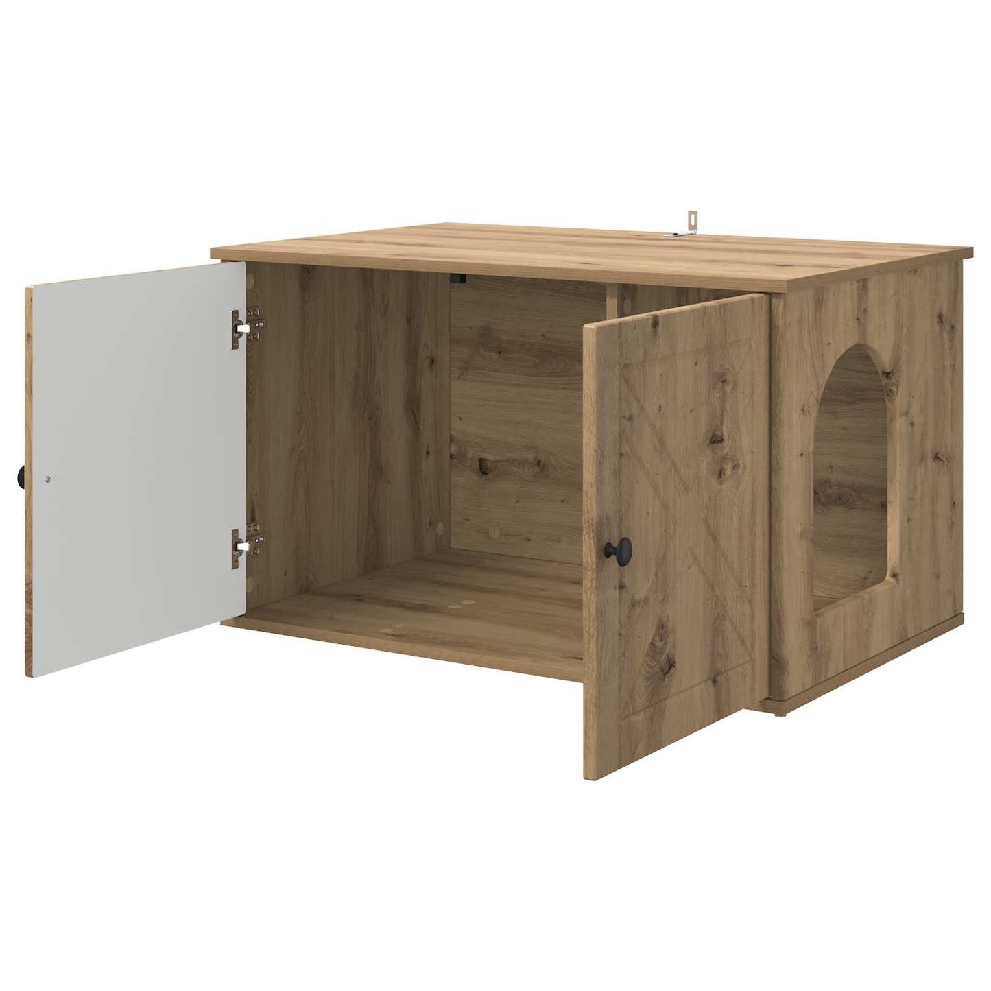 Cat House Artisian Oak 85 x 55 x 50 cm Engineered Wood