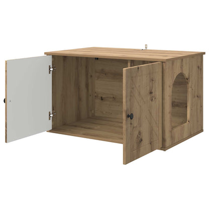 Cat House Artisian Oak 85 x 55 x 50 cm Engineered Wood