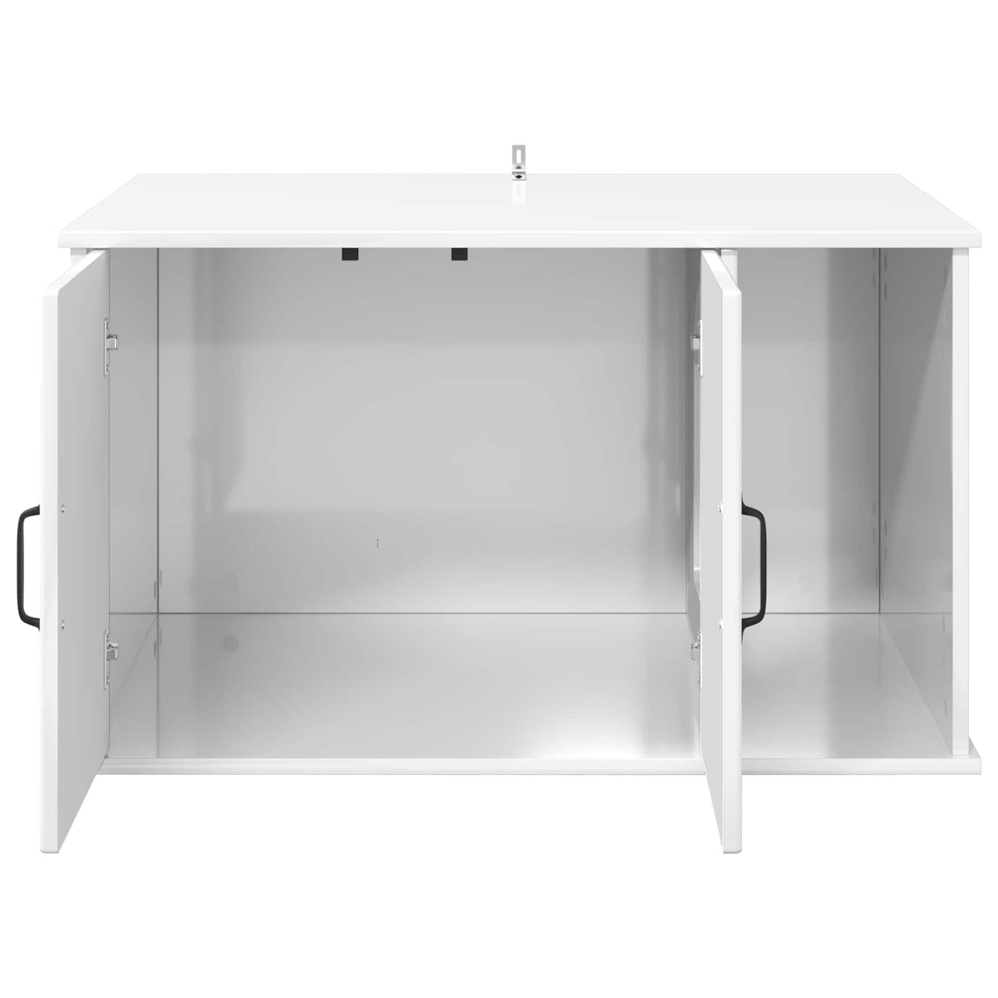 Cat House Gloss White 85 x 55 x 50 cm Engineered Wood