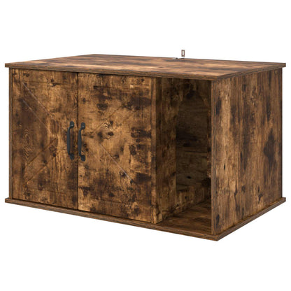 Cat House Smoked Oak 85 x 55 x 50 cm Engineered Wood