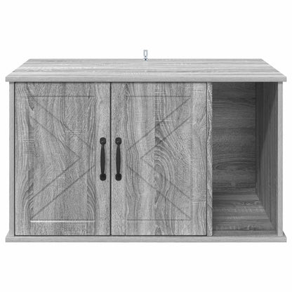 Cat House Grey Sonoma 85 x 55 x 50 cm Engineered Wood