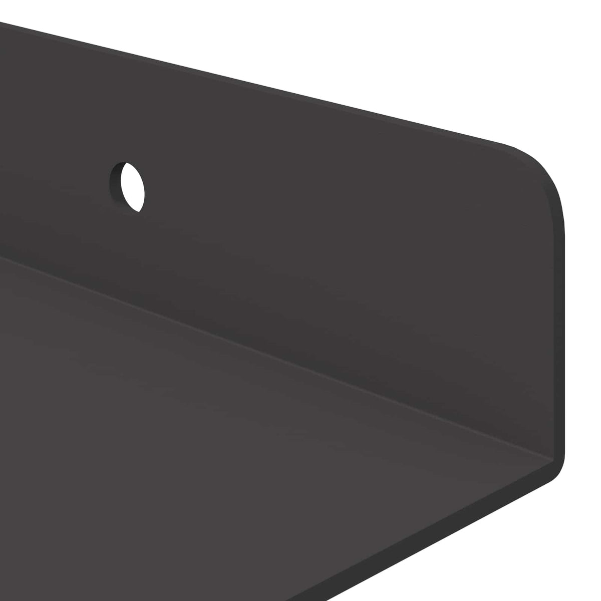 Floating Shelf 2 pcs Black 30 x 9 x 2.5 cm Steel