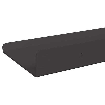 Floating Shelf 4 pcs Black 30 x 9 x 2.5 cm Steel