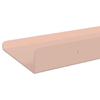 Floating Shelf Wall-mounted 4 pcs Pink 30 x 9 x 2.5 cm Steel