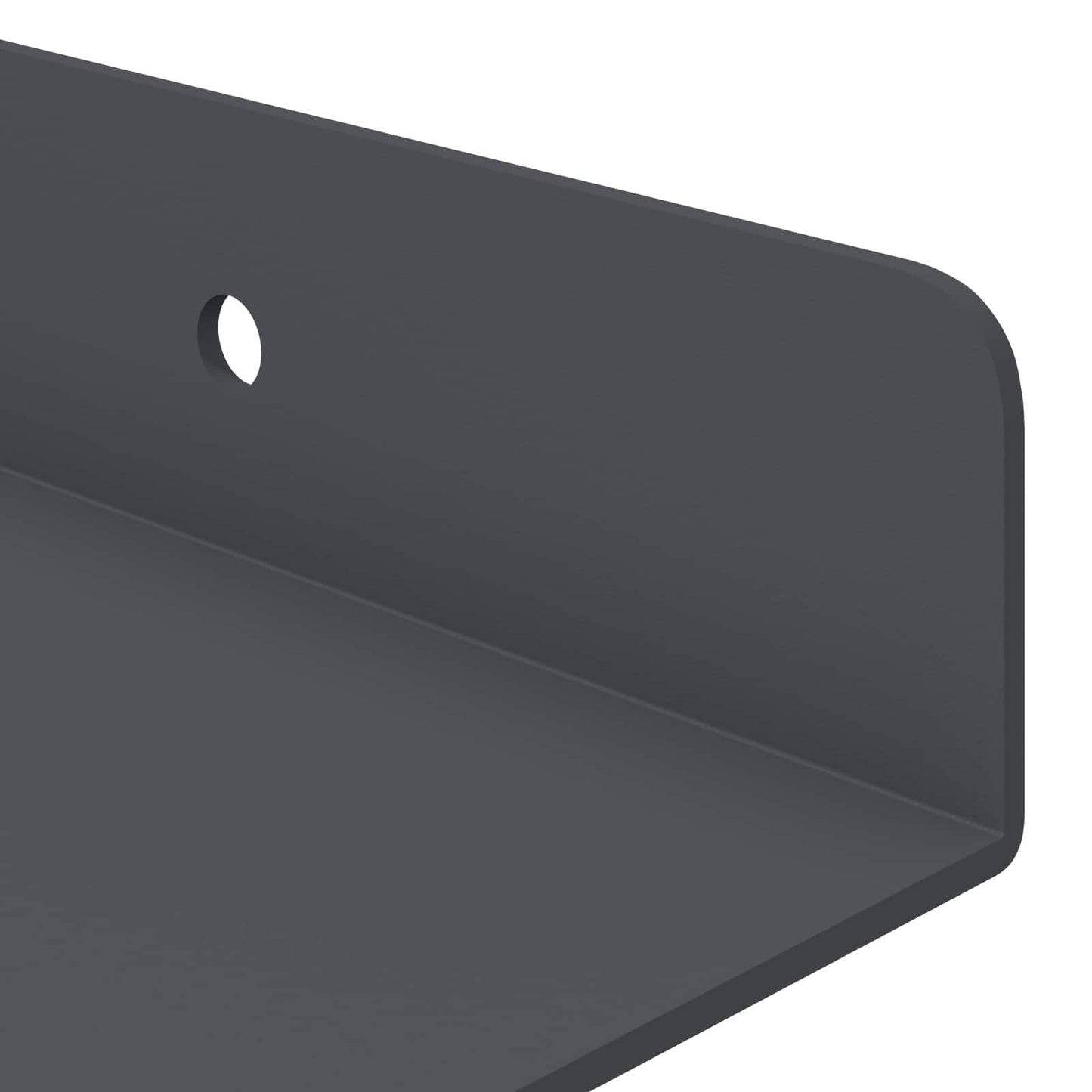 Floating Shelf 4 pcs Anthracite 30 x 9 x 2.5 cm Steel