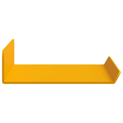 Floating Shelf 4 pcs Mustard Yellow 30 x 9 x 2.5 cm Steel