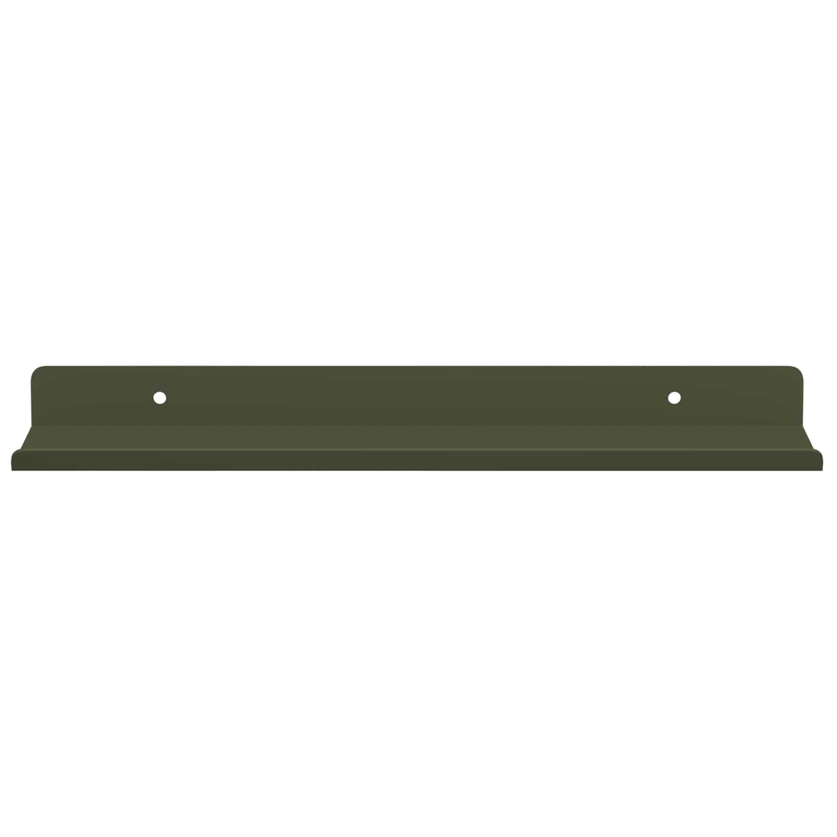 Floating Shelf 2 pcs Olive Green 30 x 9 x 2.5 cm Steel