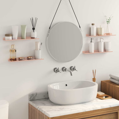 Floating Shelf Wall-mounted 4 pcs Pink 40 x 8.5 x 2.5 cm Steel