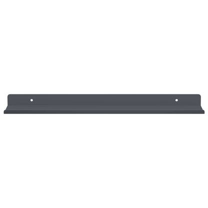 Floating Shelf 2 pcs Anthracite 40 x 8.5 x 2.5 cm Steel