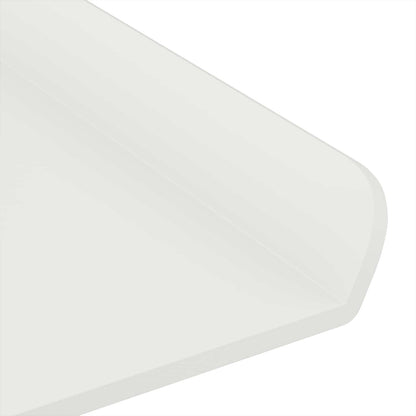 Floating Shelf Wall-mounted 2 pcs White 40 x 8.5 x 2.5 cm Steel