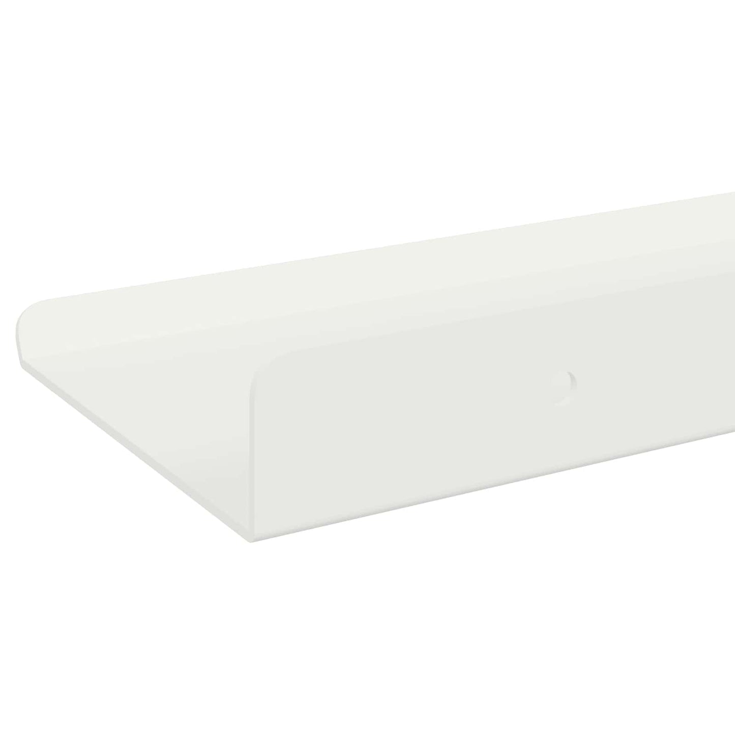 Floating Shelf Wall-mounted 2 pcs White 40 x 8.5 x 2.5 cm Steel