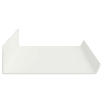 Floating Shelf 2 pcs White 60 x 8.5 x 2.5 cm Steel