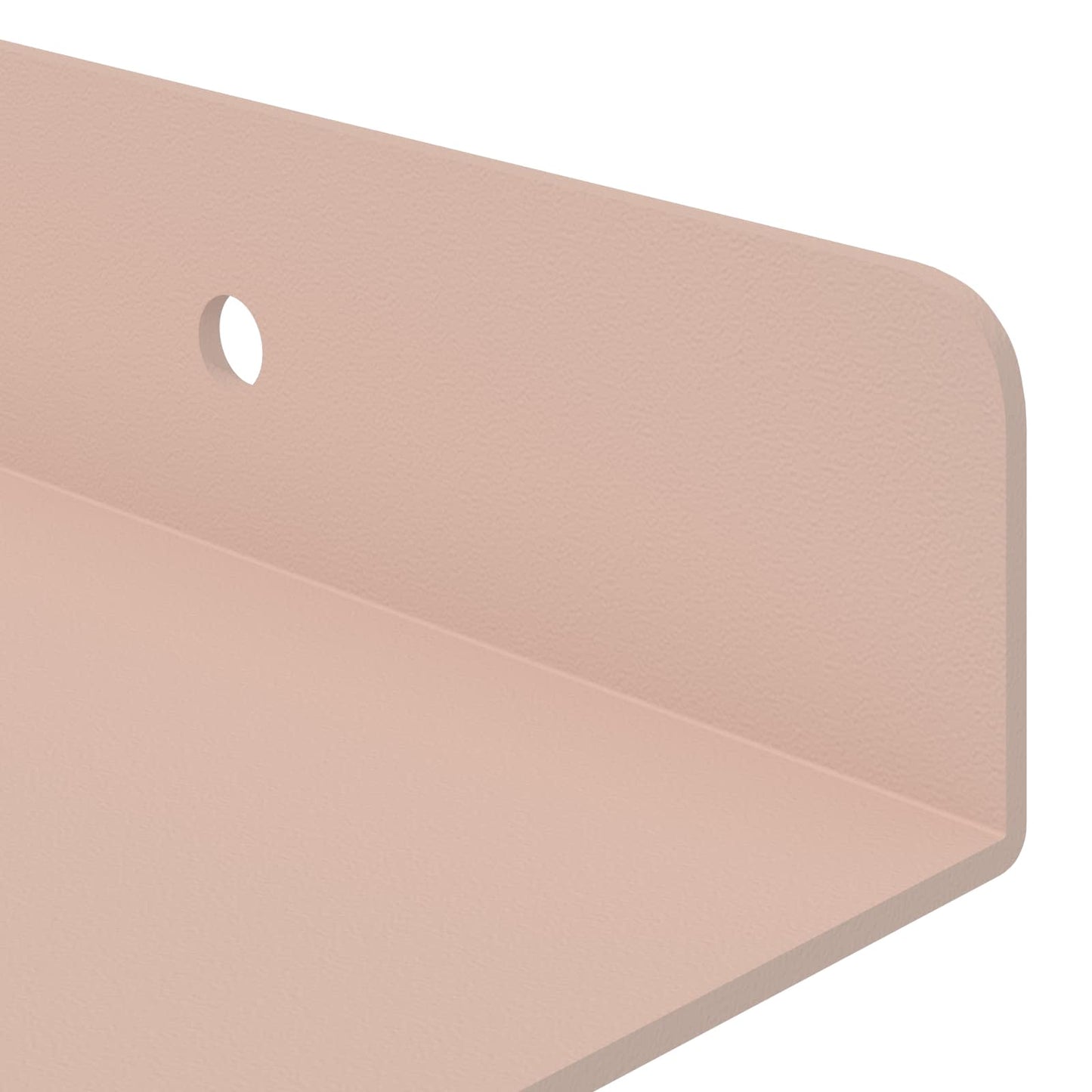 Floating Shelf Wall-Mounted 2 pcs Pink 80 x 9 x 2.5 cm Steel