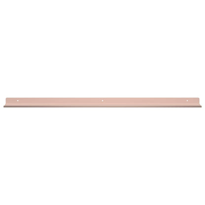 Floating Shelf Wall-Mounted 2 pcs Pink 80 x 9 x 2.5 cm Steel