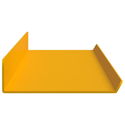 Floating Shelf 2 pcs Mustard Yellow 80 x 9 x 2.5 cm Steel