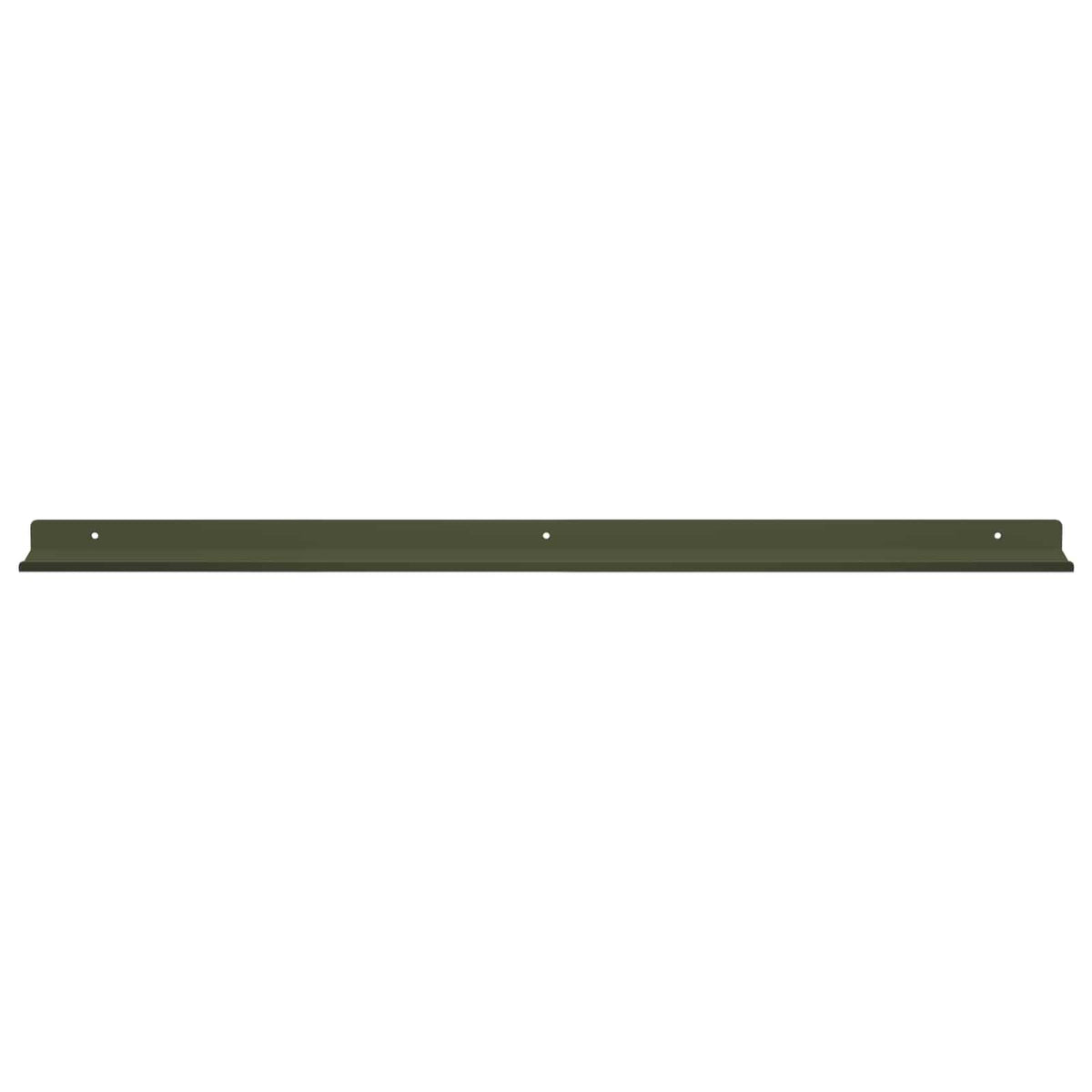 Floating Shelf 2 pcs Olive Green 80 x 9 x 2.5 cm Steel