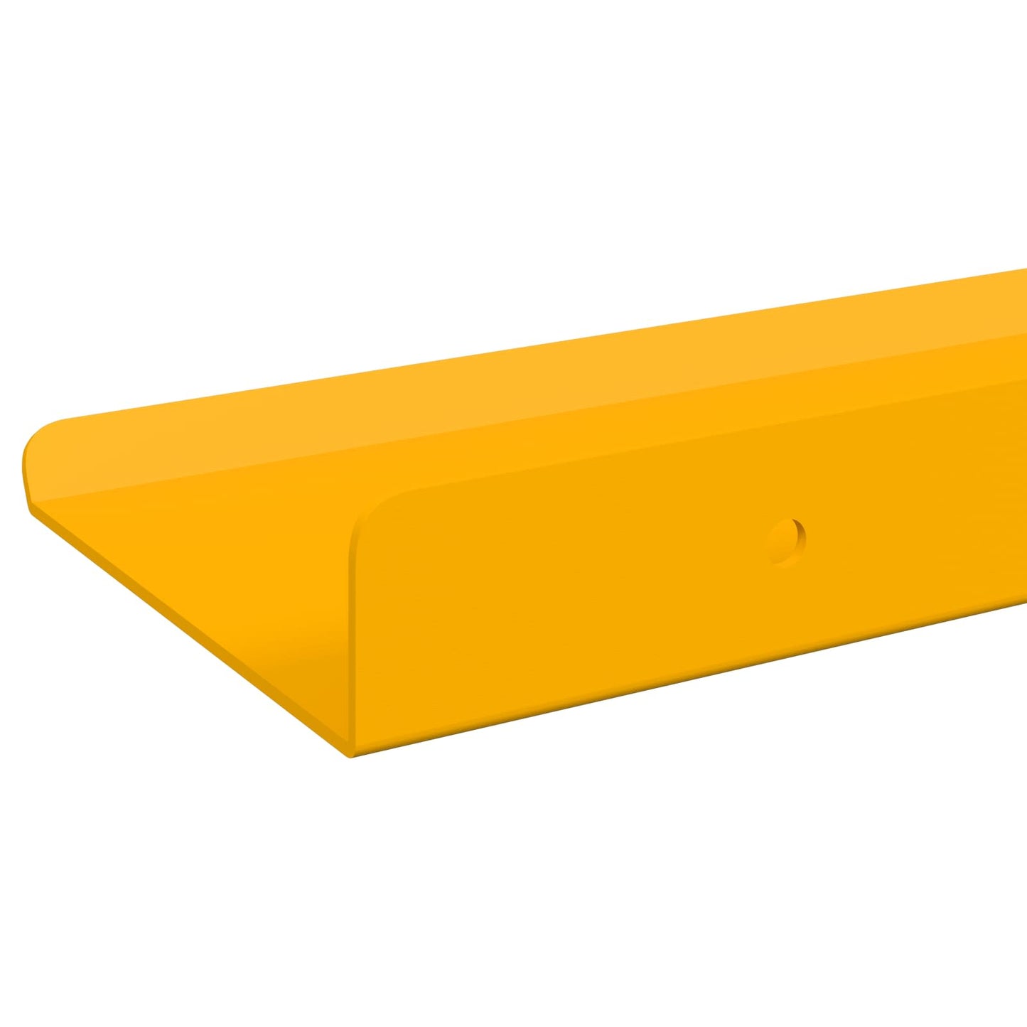 Floating Shelf 2 pcs Mustard Yellow 100 x 9 x 2.5 cm Steel