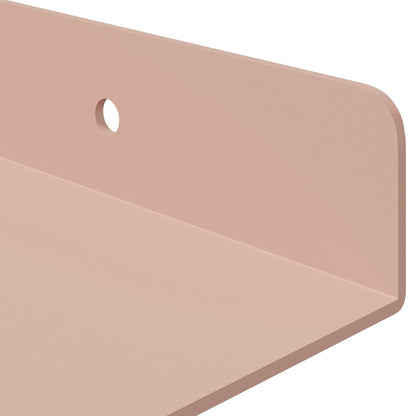 Floating Shelf Wall-mounted 2 pcs Pink 30 x 18 x 2.5 cm Steel