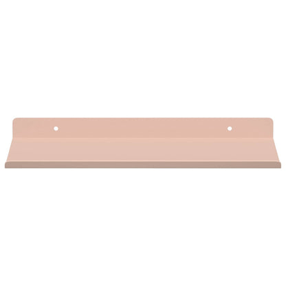 Floating Shelf Wall-mounted 2 pcs Pink 30 x 18 x 2.5 cm Steel