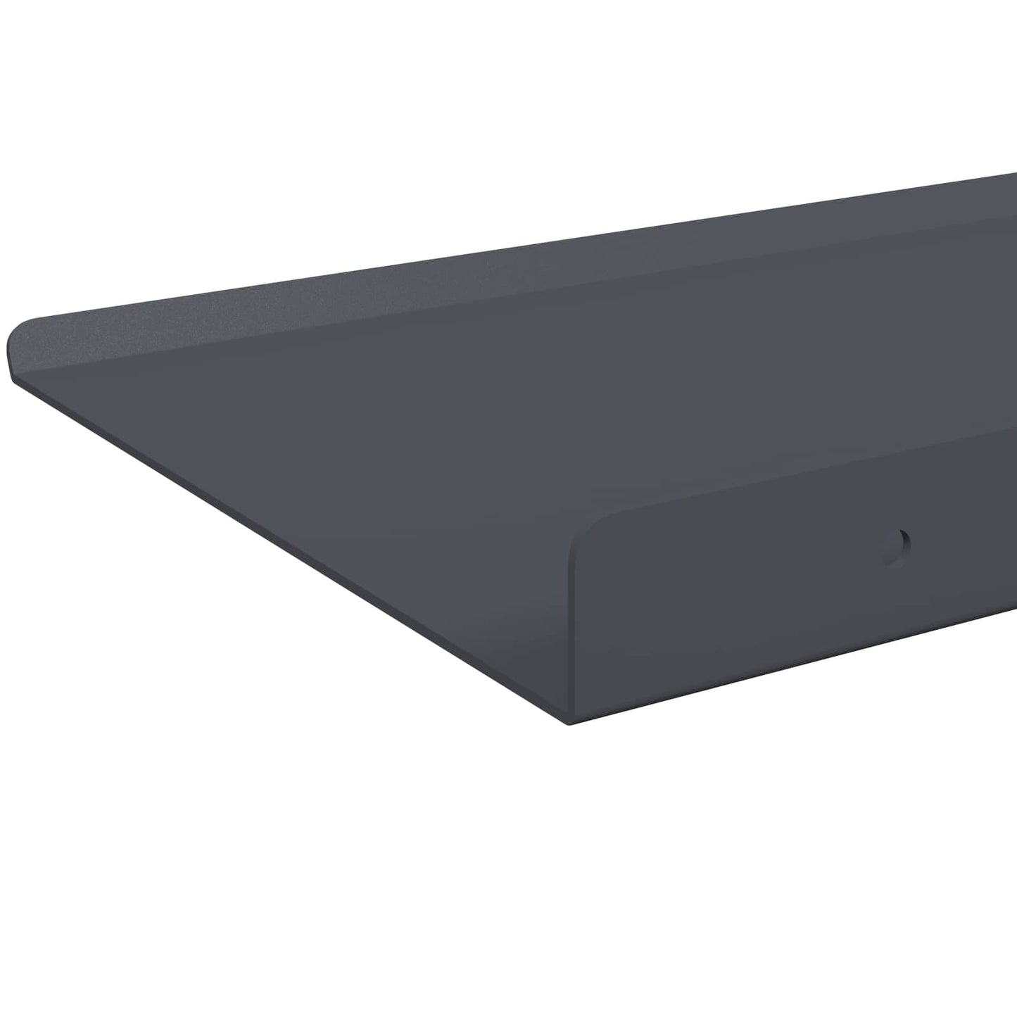 Floating Shelf 2 pcs Anthracite 30 x 18 x 2.5 cm Steel