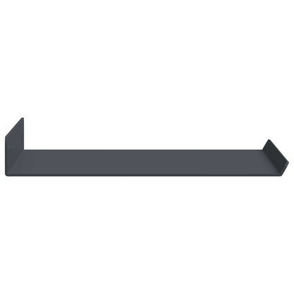 Floating Shelf 2 pcs Anthracite 30 x 18 x 2.5 cm Steel