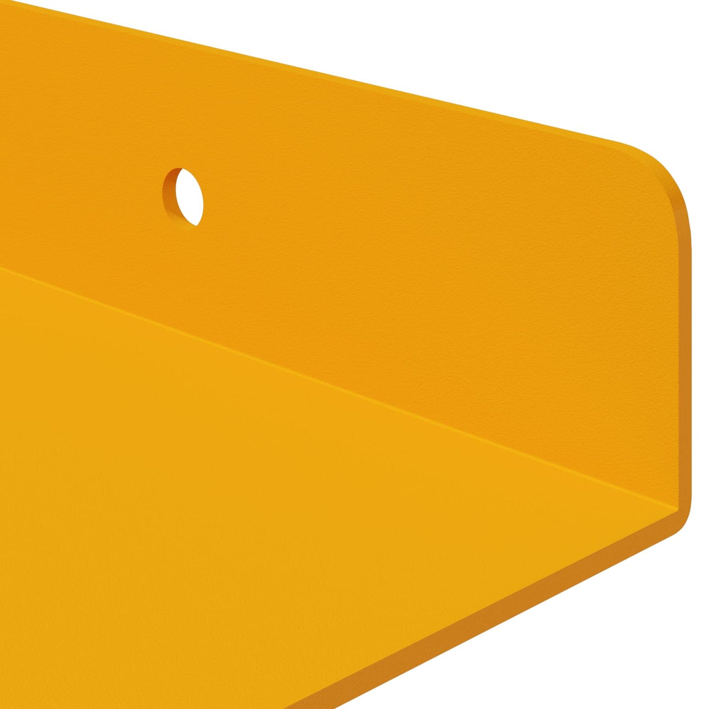 Floating Shelf 4 pcs Mustard Yellow 30 x 18 x 2.5 cm Steel