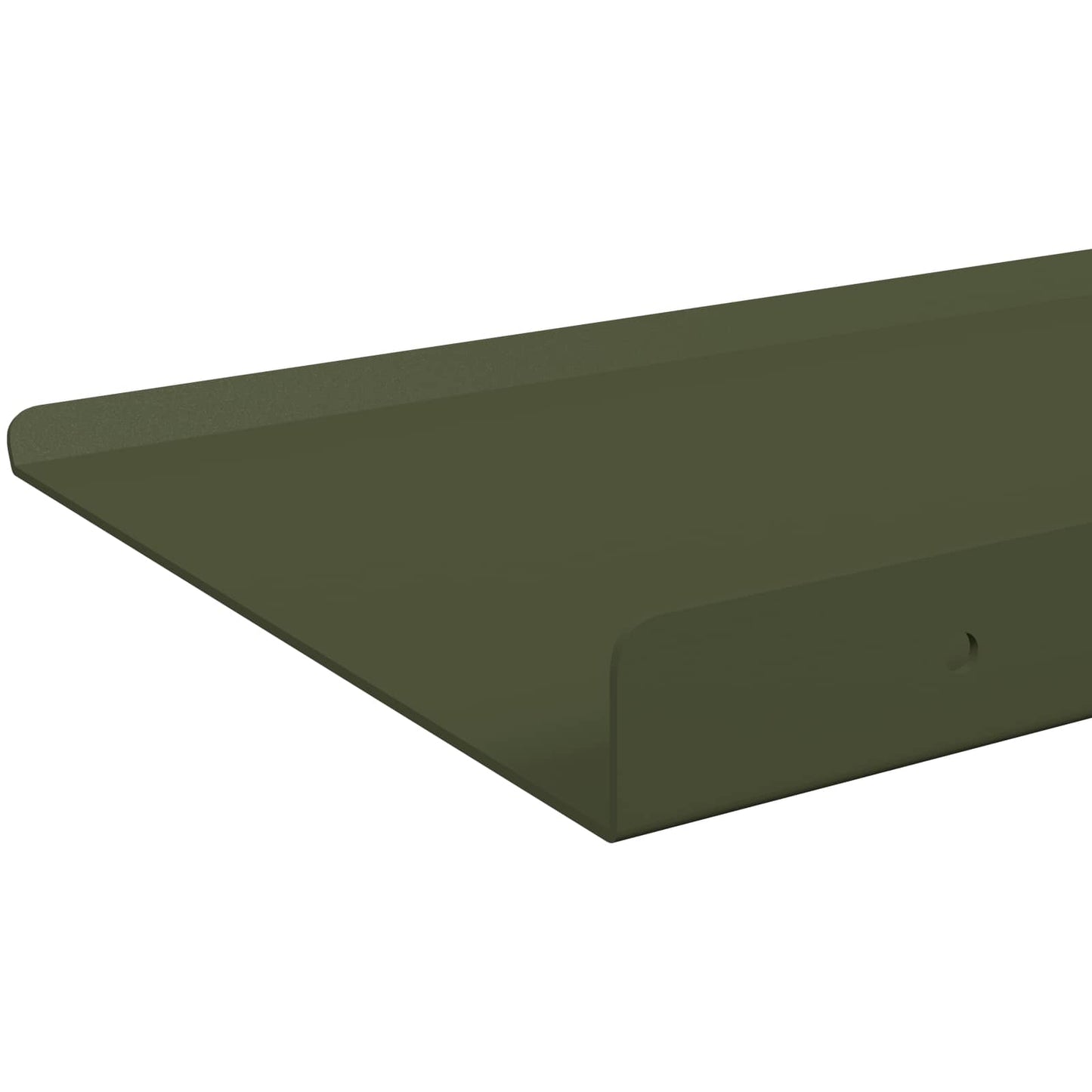 Floating Shelf 4 pcs Olive Green 30 x 18 x 2.5 cm Steel