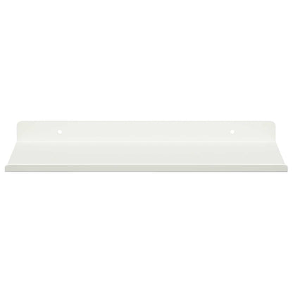Floating Shelf 2 pcs White 30 x 18 x 2.5 cm Steel